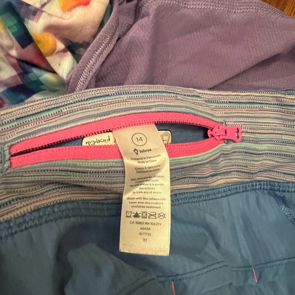 Ivivva Girls tank top and running shorts set